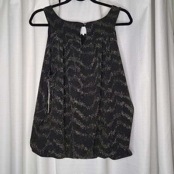 NWT S Anthropologie Carly Shimmer Top Keyhole - Picture 14 of 16